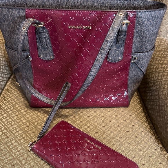 MICHAEL Michael Kors Handbags - Authentic Michael Kors handbag (no wallet) Brown/Cranberry
